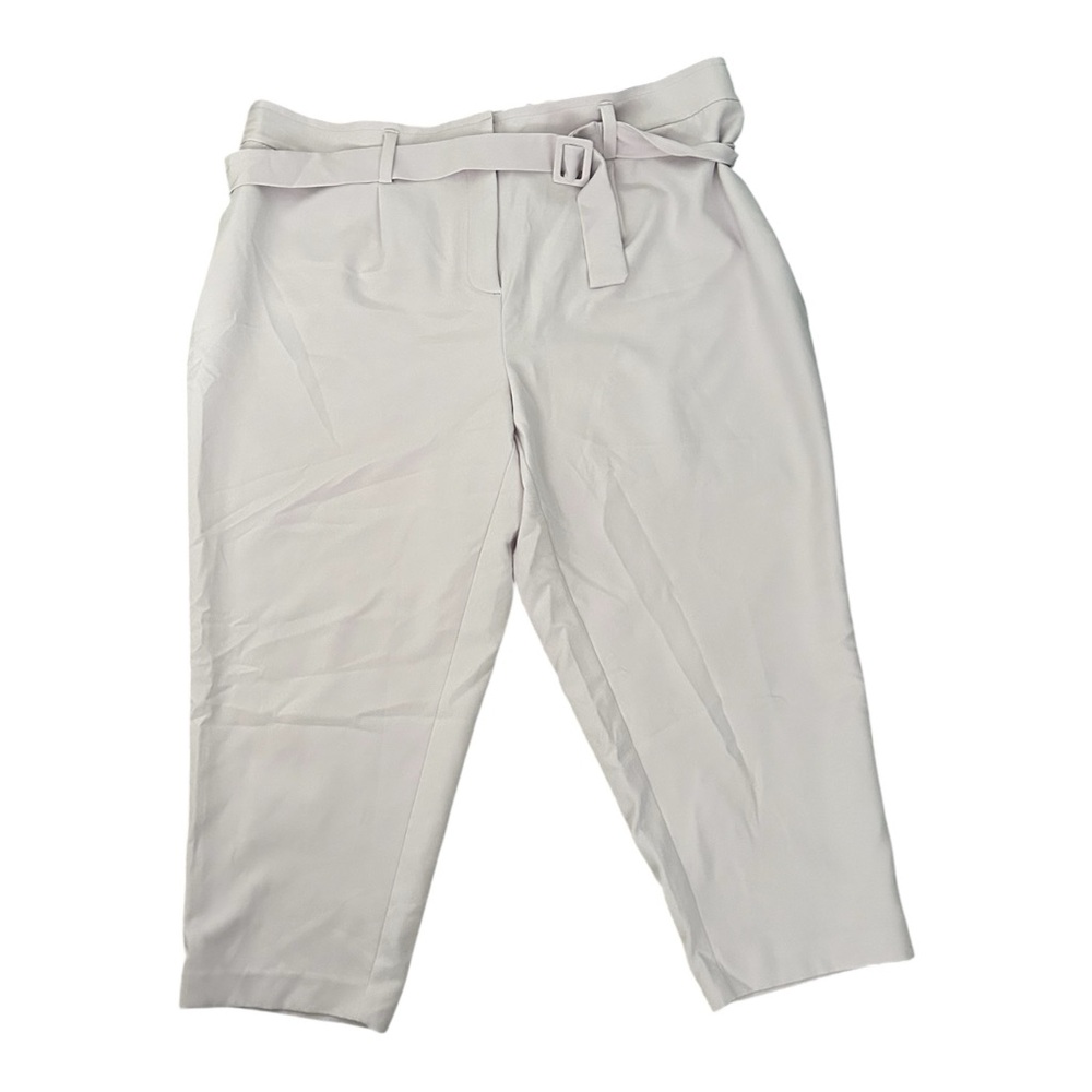 EVRI Belted High Waisted Lilac Purple Cropped‎ Pants